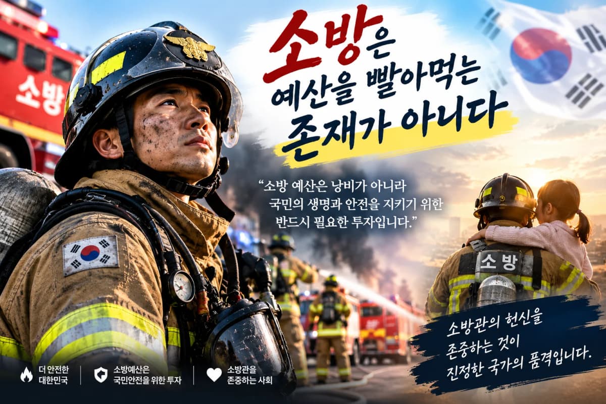 소방은 예산을 빨아먹는 존재가 아니다