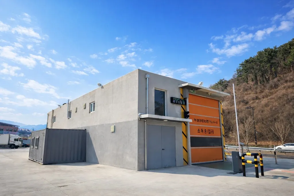 거점소독시설 외관(보도자료 제공 사진) ⓒ김해시 (공공누리 제1유형)